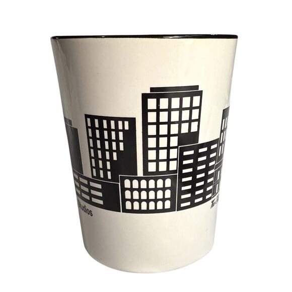 Warner Bros Studio Tour Hollywood Black and White Skyline Coffee Mug - Picture 5 of 10